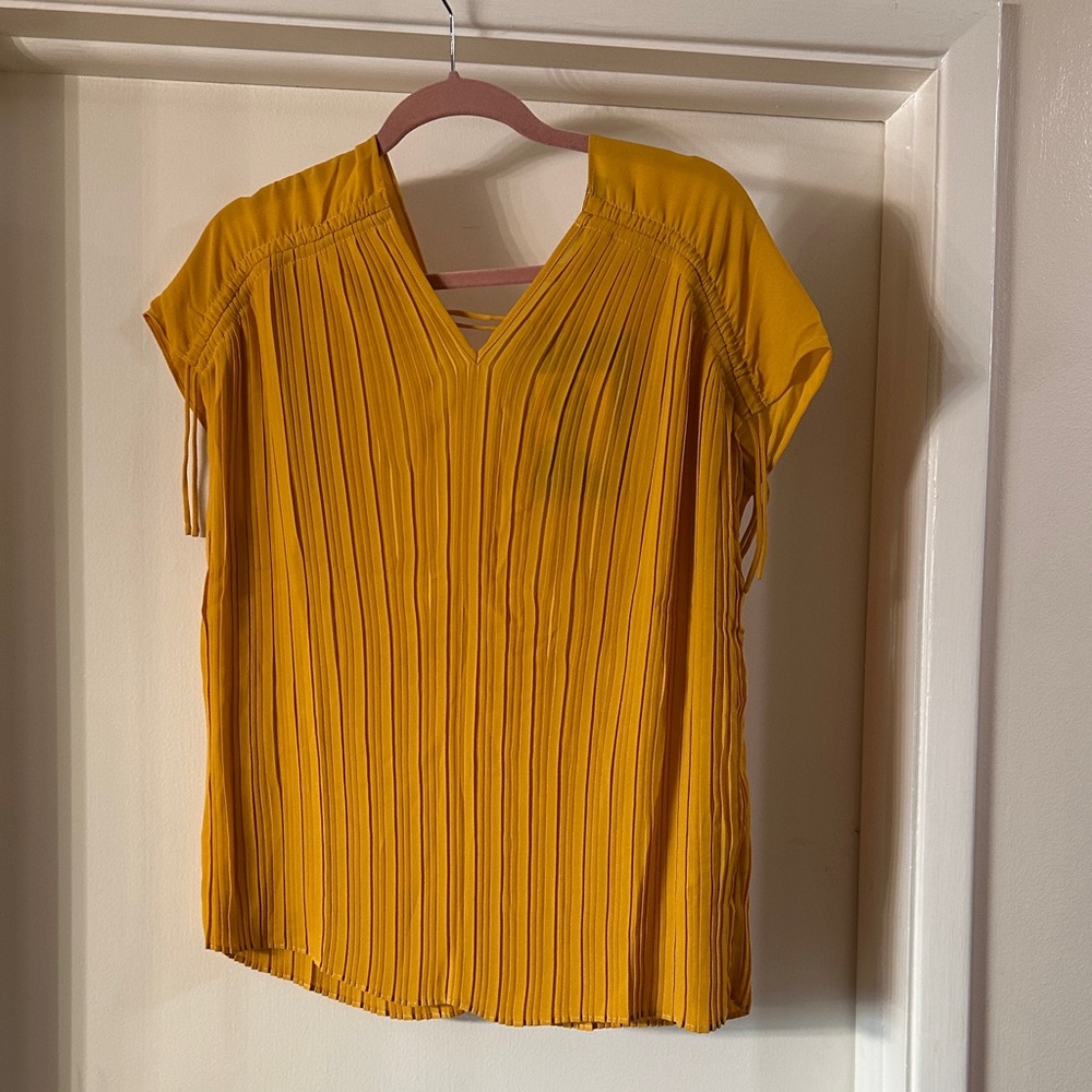 Attitudes by Renee Mustard Pleated Blouse